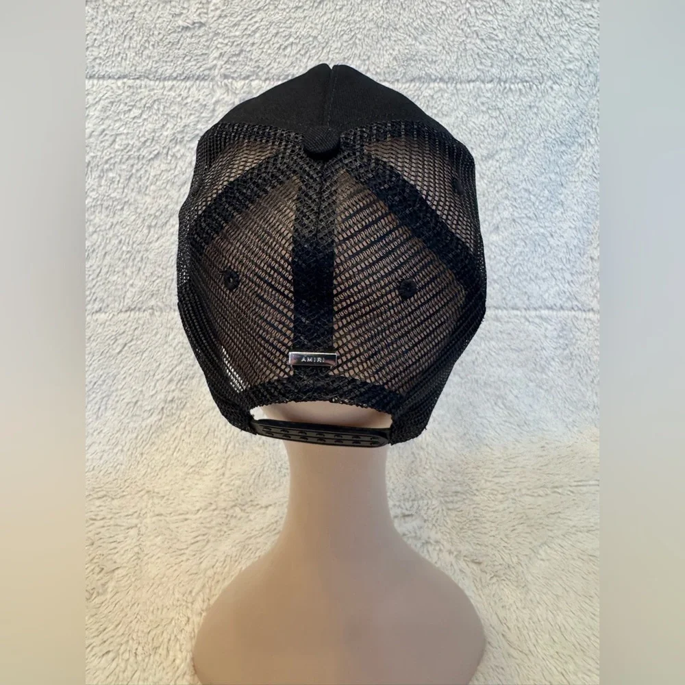EUC AMIRI A/W 2019 Embroidered Cap in Black & White